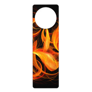 Fireball Abstract Art Door Hanger