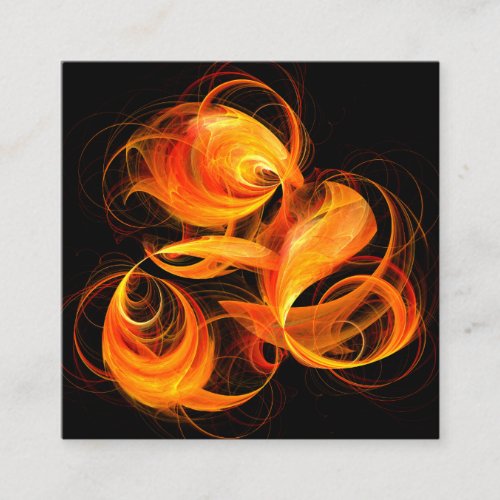 Fireball Abstract Art Enclosure Card
