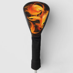 Fireball Abstract Art Golf Head Cover