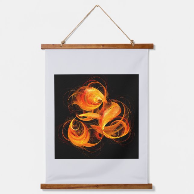 Fireball Abstract Art Hanging Tapestry (Front)