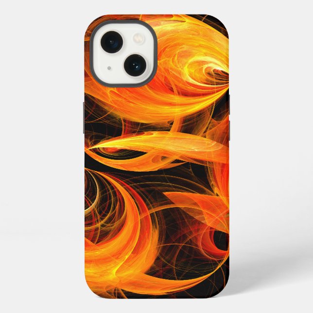 Fireball Abstract Art Iphone Case (Back)