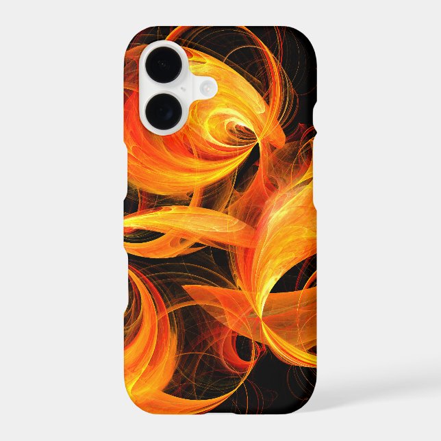 Fireball Abstract Art Iphone Case (Back)
