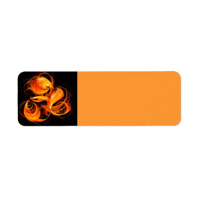 Fireball Abstract Art Label (Front)