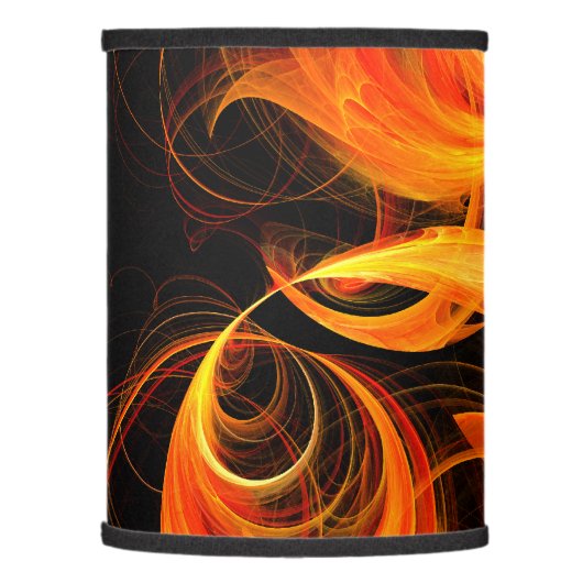 Fireball Abstract Art Lamp Shade (Left)
