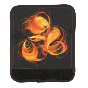 Fireball Abstract Art Luggage Handle Wrap