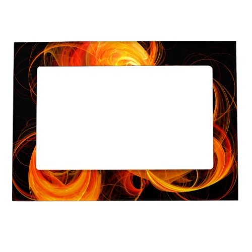 Fireball Abstract Art Magnetic Frame