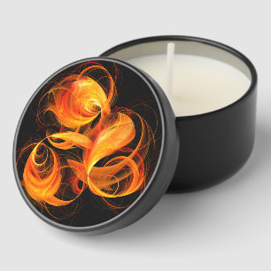 Fireball Abstract Art Mini Candle Favors