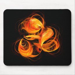 Fireball Abstract Art Mousepad