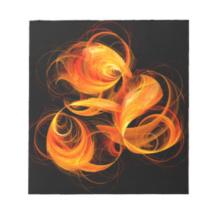 Fireball Abstract Art Notepad