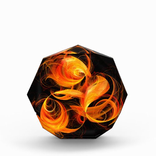 Fireball Abstract Art Octagon Award