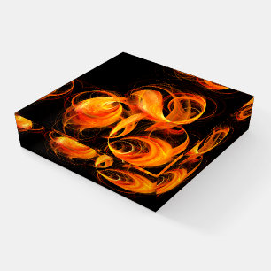 Fireball Abstract Art Paperweight