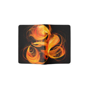 Fireball Abstract Art Passport Holder