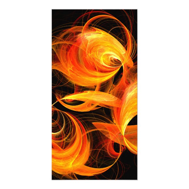 Fireball Abstract Art Photo Card (Front)