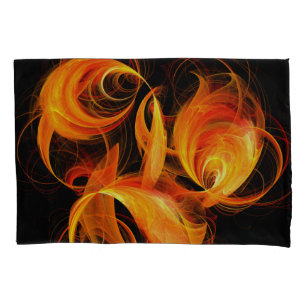 Fireball Abstract Art Pillow Case