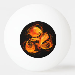 Fireball Abstract Art Ping Pong Ball