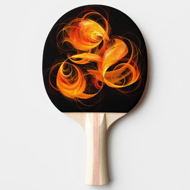 Fireball Abstract Art Ping-Pong Paddle (Front)