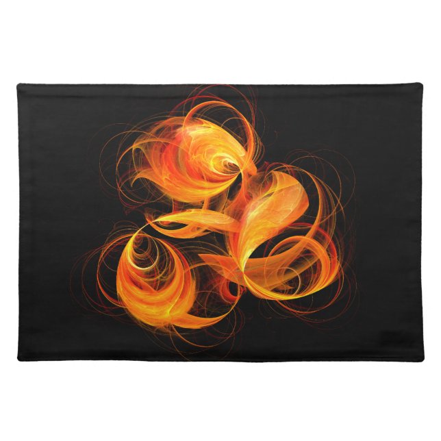 Fireball Abstract Art Placemat (Front)
