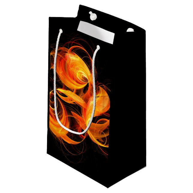 Fireball Abstract Art Small Gift Bag (Front Angled)