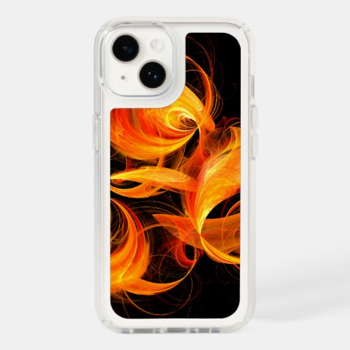 Fireball Abstract Art Speck iPhone 14 Case