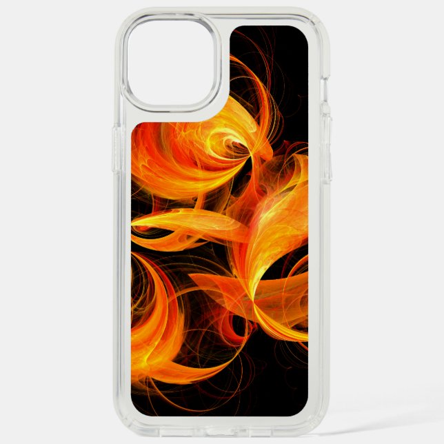 Fireball Abstract Art Speck iPhone Case (Front)