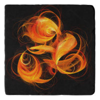 Fireball Abstract Art Stone