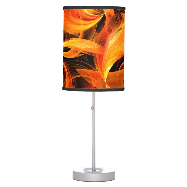 Fireball Abstract Art Table Lamp (Front)