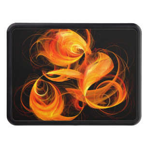 Fireball Abstract Art Tow Hitch Cover