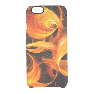 Fireball Abstract Art Clear iPhone 6/6S Case