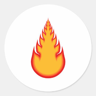 Fireball Graphics: Fire Ball: Flames Classic Round Sticker