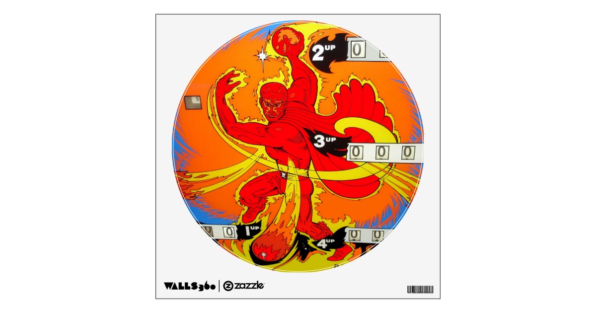Fireball Pinball Wall Decal Zazzle