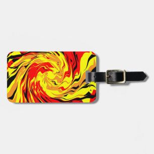 Fireball Spiral Luggage Tag