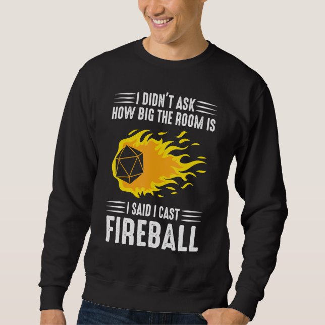 Fireballs Wizard Sorcerer Sweatshirt (Front)