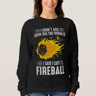 Fireballs Wizard Sorcerer Sweatshirt