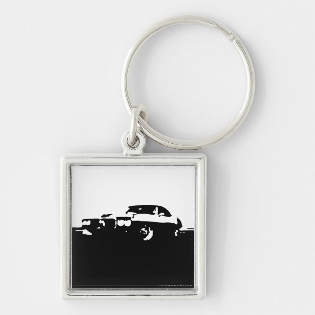 Firebird, 1969 - Black on light Keychain (Front)