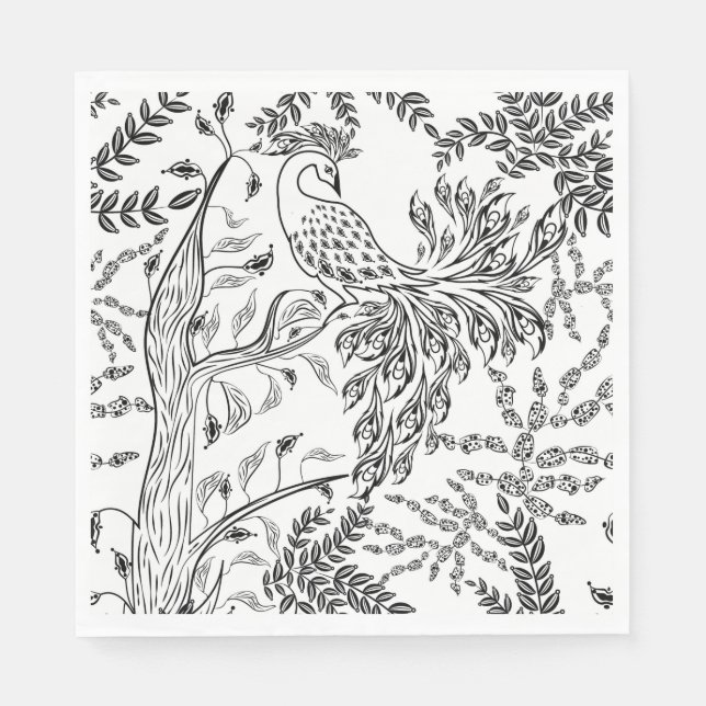 Firebird, bird napkins (Front)