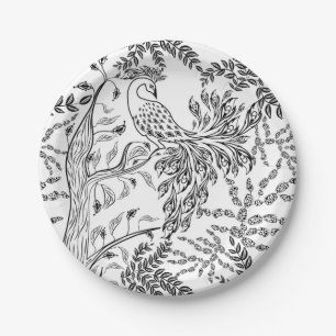 Firebird, bird paper plates
