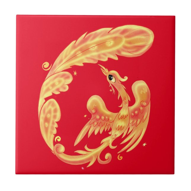 Firebird Ceramic Tile (Front)