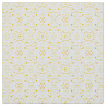 Firebrand Yellow White Abstract Gouache Art
