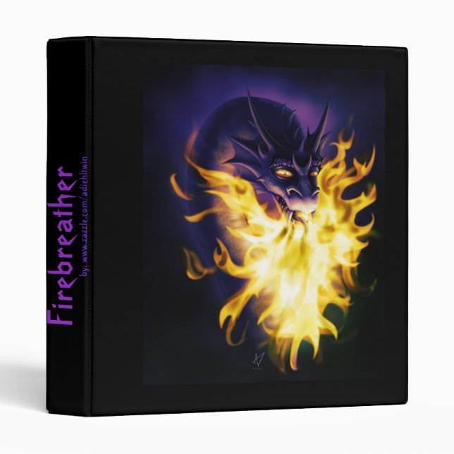 Firebreather 3 Ring Binder (Front/Spine)