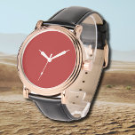 Firebrick Solid Color | Classic | Elegant Watch<br><div class="desc">Firebrick Solid Color | Classic | Elegant | Trendy | Stylish | Gift</div>