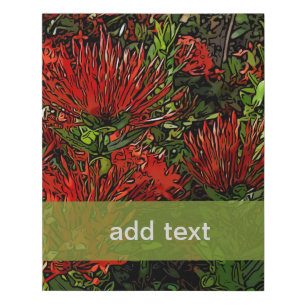 Firebush Plant Faux Canvas Print