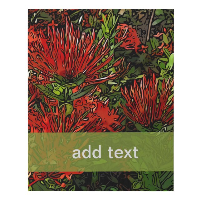 Firebush Plant  Faux Canvas Print (Front)