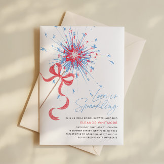 Firecracker 4th of July Bridal Shower Invitation
