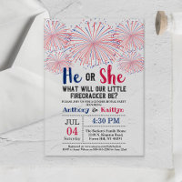 Firecracker 4th Of July Gender Reveal Party