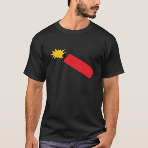 Firecracker cartoon TNT dynamite T_Shirt