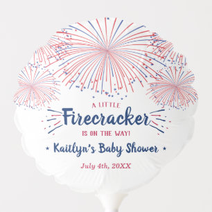 Firecracker On The Way! 4th Of July Baby Shower Balloon
