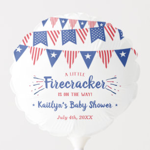 Firecracker On The Way! 4th Of July Baby Shower Balloon