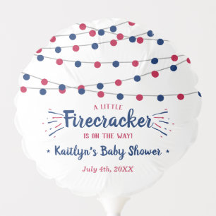 Firecracker On The Way! 4th Of July Baby Shower Balloon
