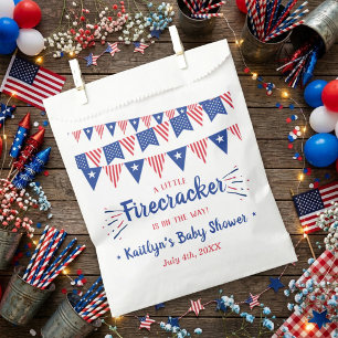 Firecracker On The Way! 4th Of July Baby Shower Favor Bag