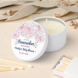 Firecracker On The Way! 4th Of July Baby Shower Mini Candle Favors